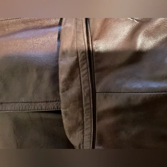 Brandon Thomas Women's Deep Brown Leather Jacket Medium - Picture 14 of 16